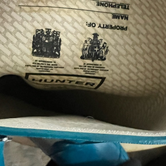 Hunter Classic Vintage - Teal Boots- Sz. US 8M - Picture 5 of 10